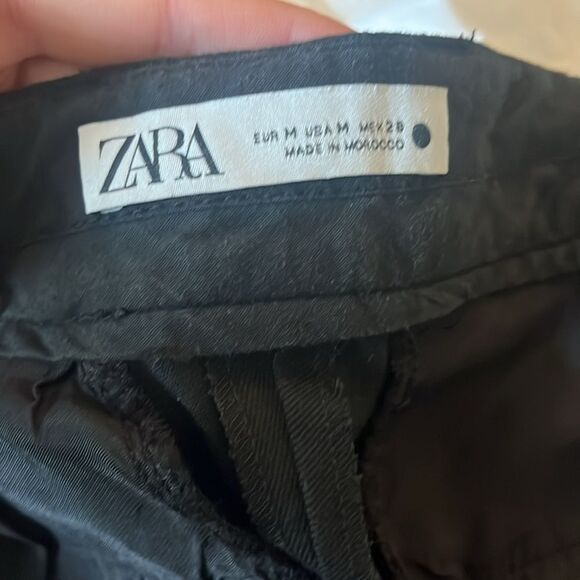 Zara Black Cargo Trousers, size M - Picture 7 of 7